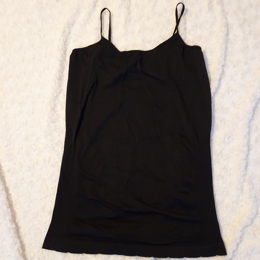 Spring Street Black Stretch Camisole top - one size 18-24 Layering